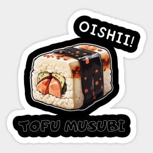 Musubi Tofu Sushi Asia Since Minimalist Retro Sticker